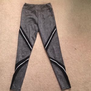 Gray black leggings